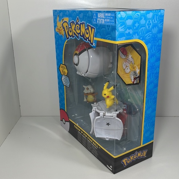 Tomy Pokemon Throw 'N' Pop Duel Pikachu Pokeball & Cubone Repeat Ball Figure Set - Picture 4 of 6